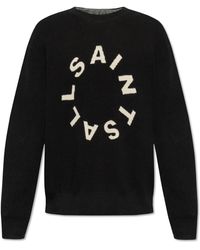 AllSaints - Sweater With 'Petra' Logo - Lyst