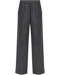 Jil Sander - Wool Trousers With Stitched Seams On The Legs - Lyst