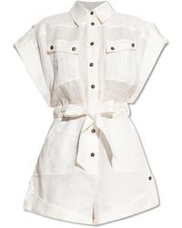 Zimmermann - Jumpsuit With A Waist Belt - Lyst