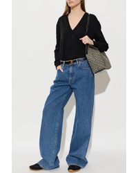 Balmain - Wool Sweater With V-Neck - Lyst