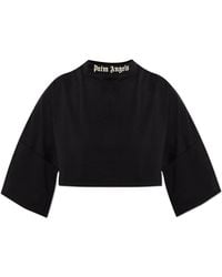Palm Angels - Short Top With Logo - Lyst