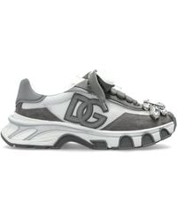 Dolce & Gabbana - Sports Shoes With Shimmering Appliqués - Lyst