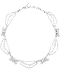 Alessandra Rich - Necklace With Crystals - Lyst