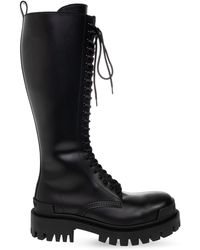 Balenciaga - ‘Strike’ Lace-Up Boots - Lyst