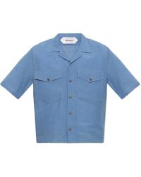 Versace - Linen Shirt With Pockets - Lyst