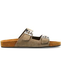 Tory Burch - Suede Slides "Mellow" - Lyst