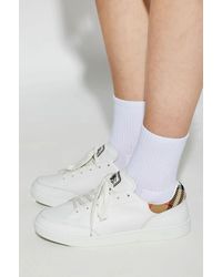 Burberry - Leather Sports Shoes - Lyst