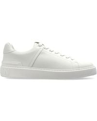 Balmain - Leather Sports Shoes 'B-Court' - Lyst