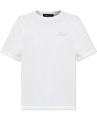 DSquared² - T-shirt With Logo Finished With Shimmering Appliqués, - Lyst