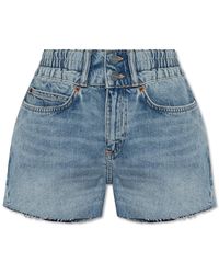 AllSaints - 'hailey' Denim Shorts, - Lyst