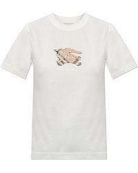 Burberry - T-Shirt With Logo - Lyst