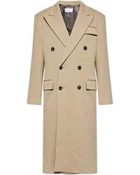Ferragamo - Wool Coat With A Single Vent - Lyst