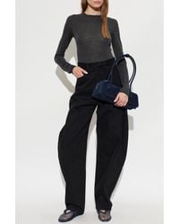 Alaïa - Wool Bodysuit With Long Sleeves - Lyst