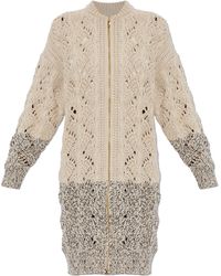 Fabiana Filippi - Cardigan With Zip Fastening - Lyst