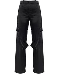 Courreges - Satin Cargo Pants - Lyst