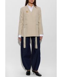 By Malene Birger - Wool Jacket 'Emma' With A Belt - Lyst