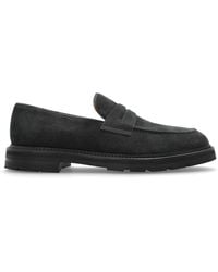 Eleventy - Suede Loafers - Lyst