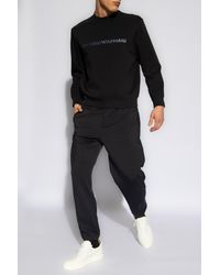 Emporio Armani - Sweatpants With Logo Patch - Lyst