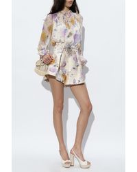 Zimmermann - Top With A Floral Motif - Lyst