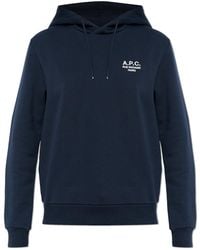 A.P.C. - Sweatshirt With Embroidered Logo - Lyst