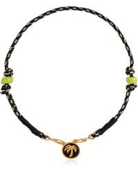 Palm Angels - Choker With Logo Charm, - Lyst
