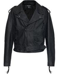 Balmain - Leather Jacket - Lyst