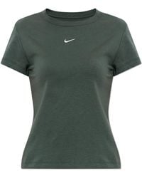 Nike - T-Shirt With Embroidered Logo - Lyst