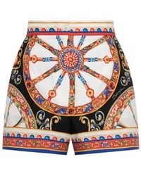 Dolce & Gabbana - Shorts With 'Carretto' Print - Lyst