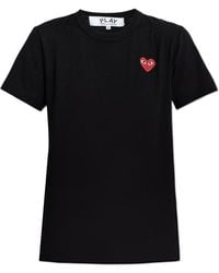 COMME DES GARÇONS PLAY - T-Shirt With Printed Logo - Lyst