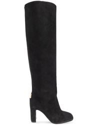 Dolce & Gabbana - Dolce & Gabbana Suede Heeled Boots - Lyst