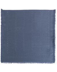 Ferragamo - Wool Scarf With Logo - Lyst