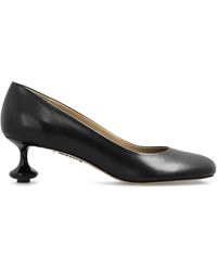 Loewe - Toy Sculpted-heel Leather Heeled Courts - Lyst