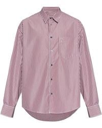 Ami Paris - Shirt With Striped Pattern - Lyst