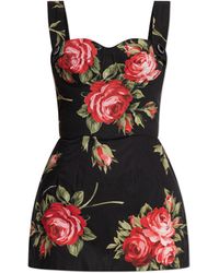 Dolce & Gabbana - Top With A Floral Motif - Lyst