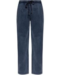 Off-White c/o Virgil Abloh - Sweatpants With Printed Logo - Lyst