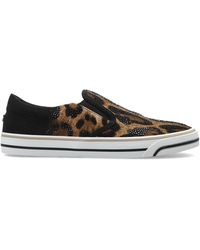 Dolce & Gabbana - Sports Shoes With Shimmering Appliqués - Lyst
