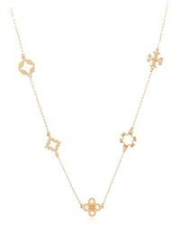 Tory Burch - 'Kira' Brass Necklace - Lyst
