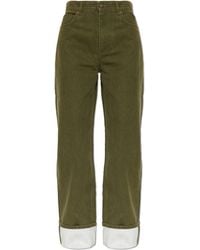 Tory Burch - Jeans With Turned-Up Legs - Lyst
