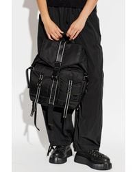 Ganni - Backpack With Logo Patch - Lyst