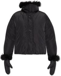 Yves Salomon - Jacket With Detachable Gloves - Lyst