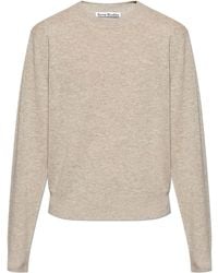 Acne Studios - Wool Sweater With Logo - Lyst