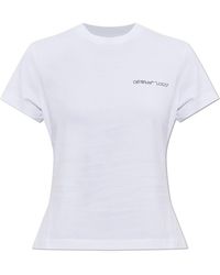 Off-White c/o Virgil Abloh - T-Shirt With Printed Logo - Lyst