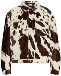 Represent - Leather Jacket With Animal Motif - Lyst