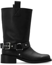 Ganni - Ankle Boots With A Buckle - Lyst
