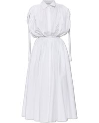 Givenchy - Cotton Dress With Draping - Lyst