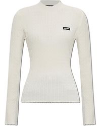 ROTATE BIRGER CHRISTENSEN - Sweater With Logo Patch - Lyst