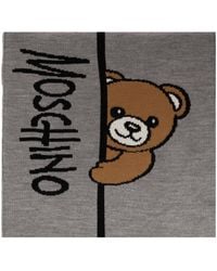 Moschino - Scarf With A Characteristic Teddy Bear Motif - Lyst