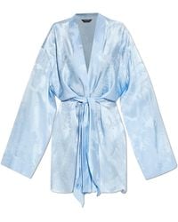 Balenciaga - Silk Dress With Belt - Lyst