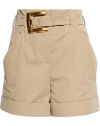 Balmain - Shorts With A Belt - Lyst