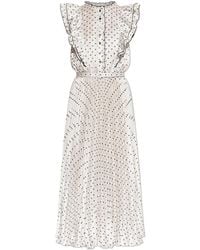 Self-Portrait - Dress With Polka Dot Pattern - Lyst